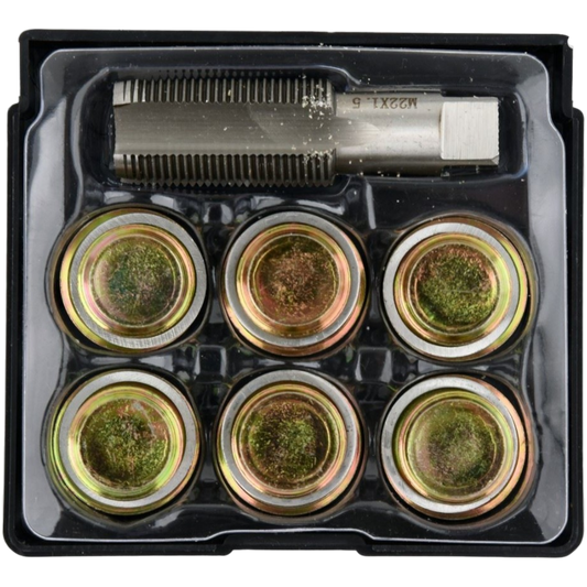 Reparatur Ölablassschraube M22 x 1,5 Ölablassgewinde 7tlg Gewindeschneider Kfz