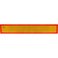 Heckwarntafel LKW Anhänger Auflieger ECE 70.01 128x16 reflektierend Gelb Orange