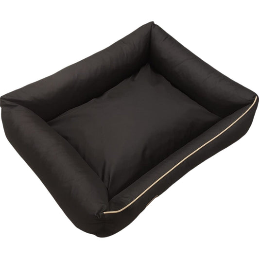Hundebett Hundekorb Hundekissen Hundesofa Liegeplatz Polyester Korb Gr.L Schwarz