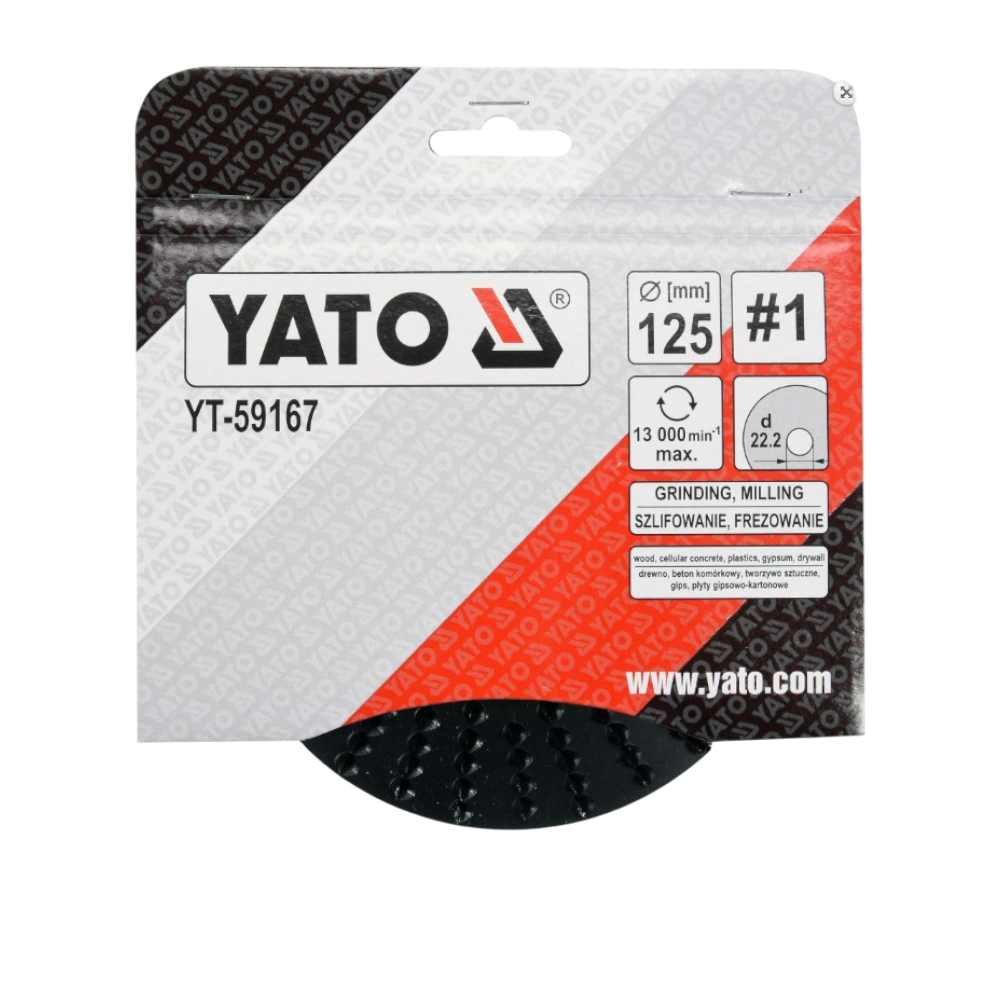 Schleifscheibe Holzraspel 125x22,2mm Raspelscheibe 13000min1 Universalraspel #1