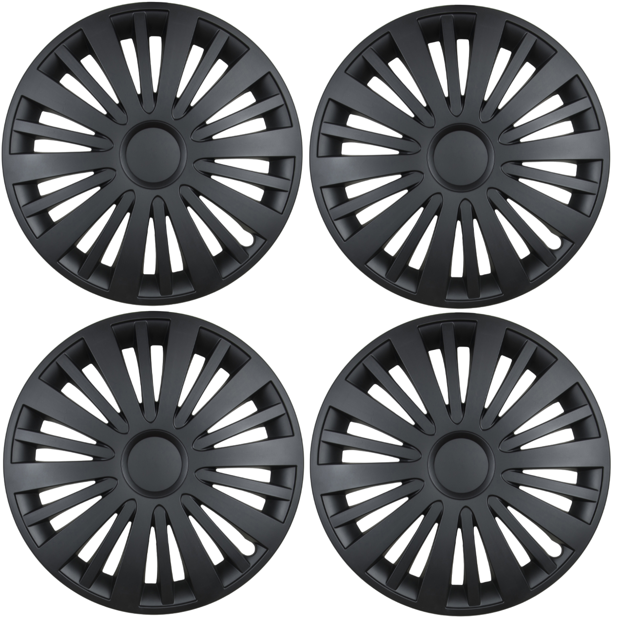 4x wheel cap 15 inch wheel cover wheel cover hubcaps black matt 20 spokes