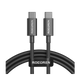 USB-C Schnellladekabel 100W Rocoren 1m Schwarz USB-C zu USB-C