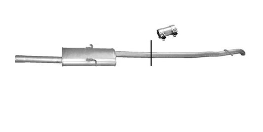 Final silencer Endpuff exhaust back Mercedes-Benz Vaneo 1.7 CDI 414