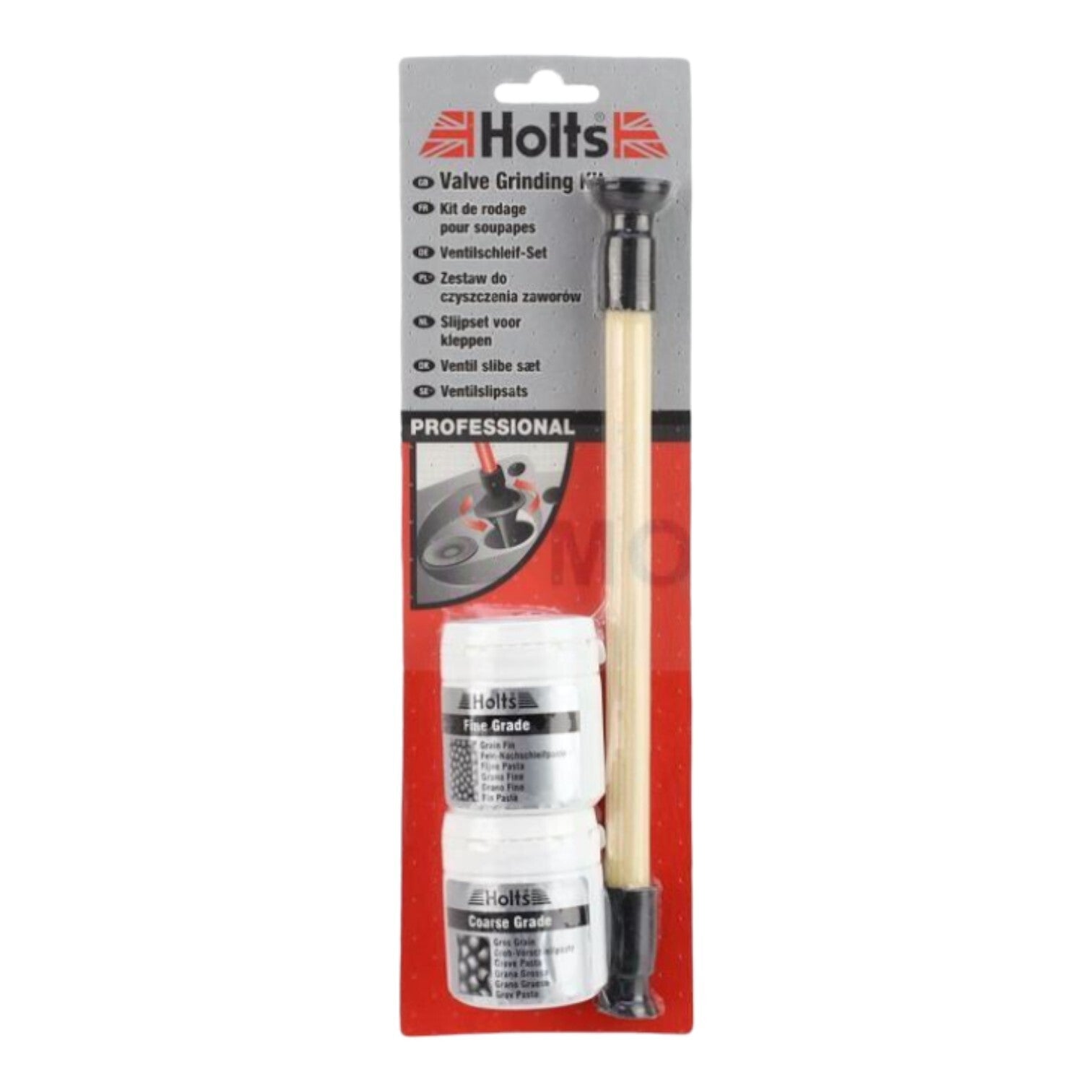 Holts Ventilschleif-Set Einschleifpaste 70g+Werkzeug Einschleifset Ventilläpper