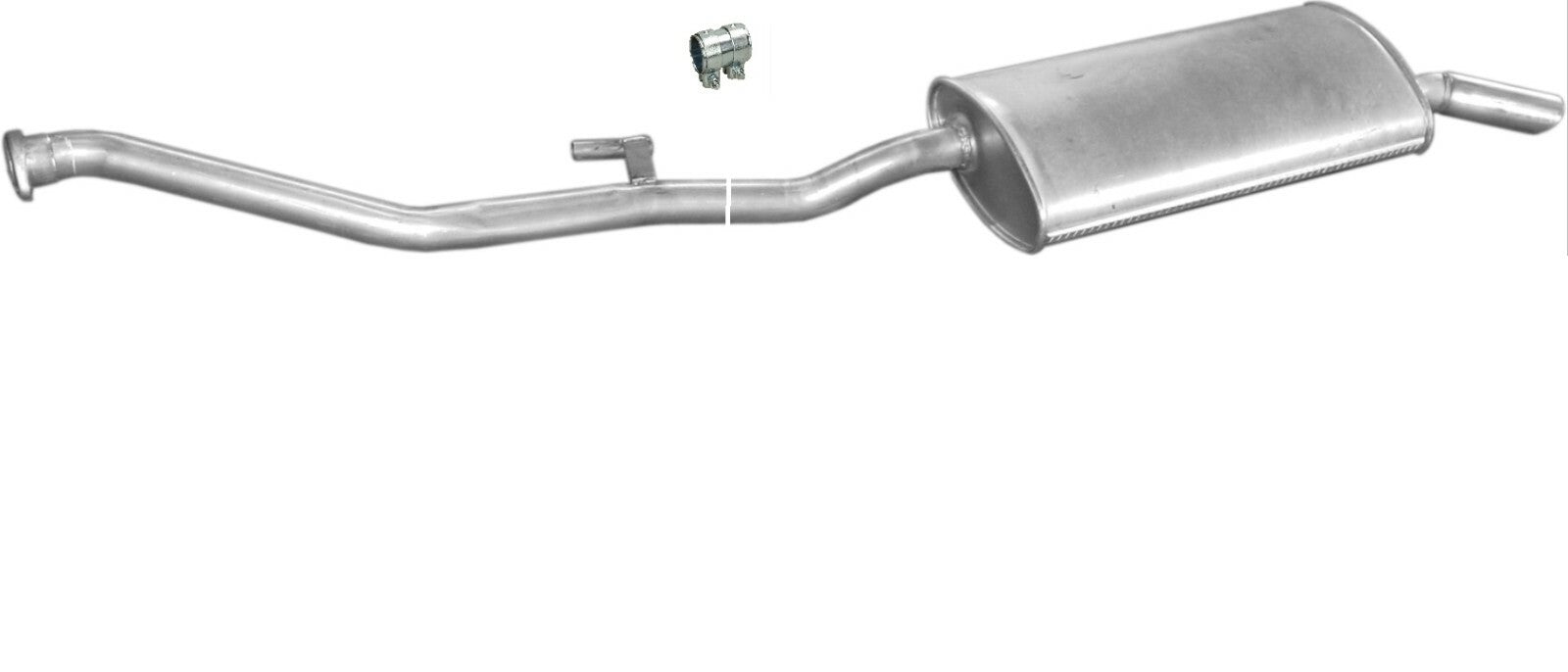 Auspuff hinten Endschalldämpfer für BMW 3er E30 318i 113PS Touring Cabrio