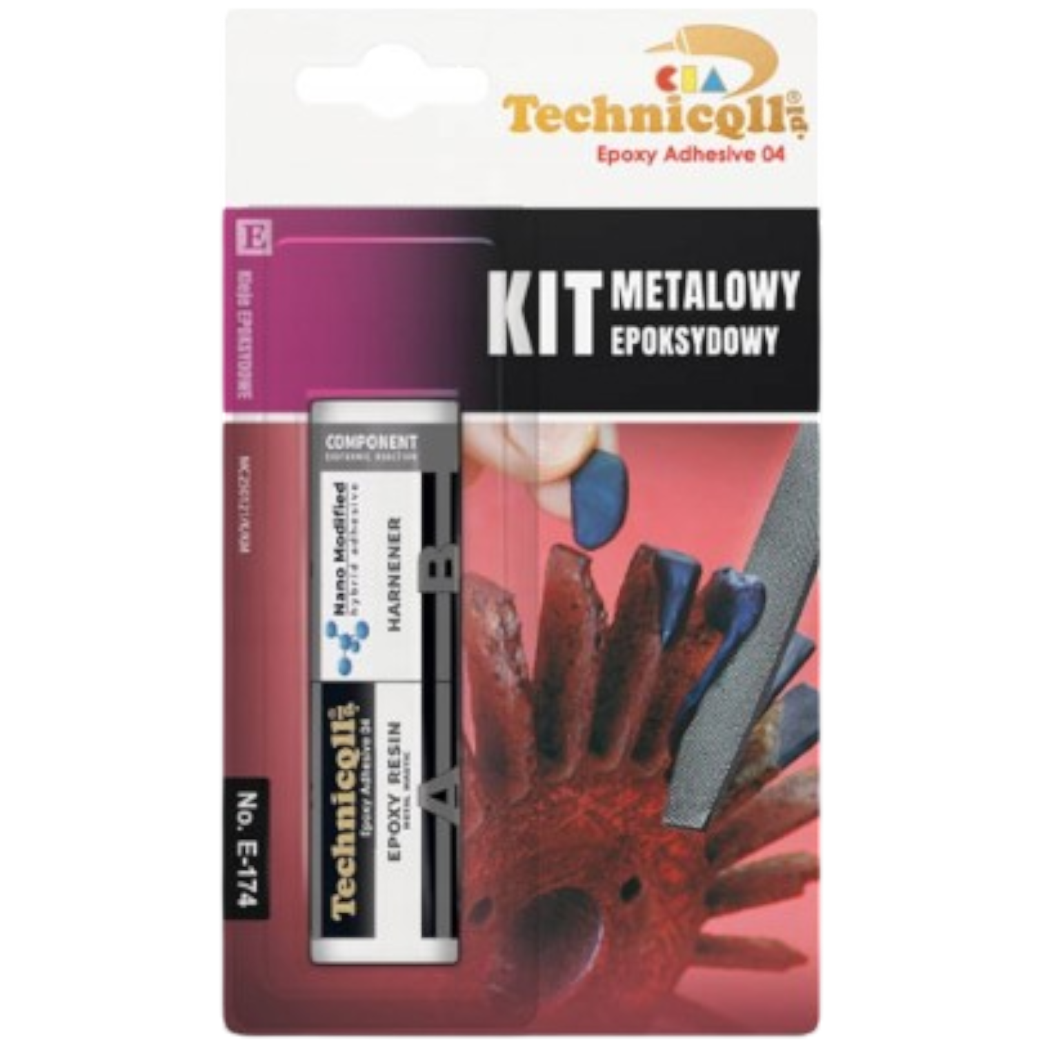 2K Knete Metall Eisen Stahl Alu Reparatur Kitt -30°/+120° Kleben Auffüllen 40g