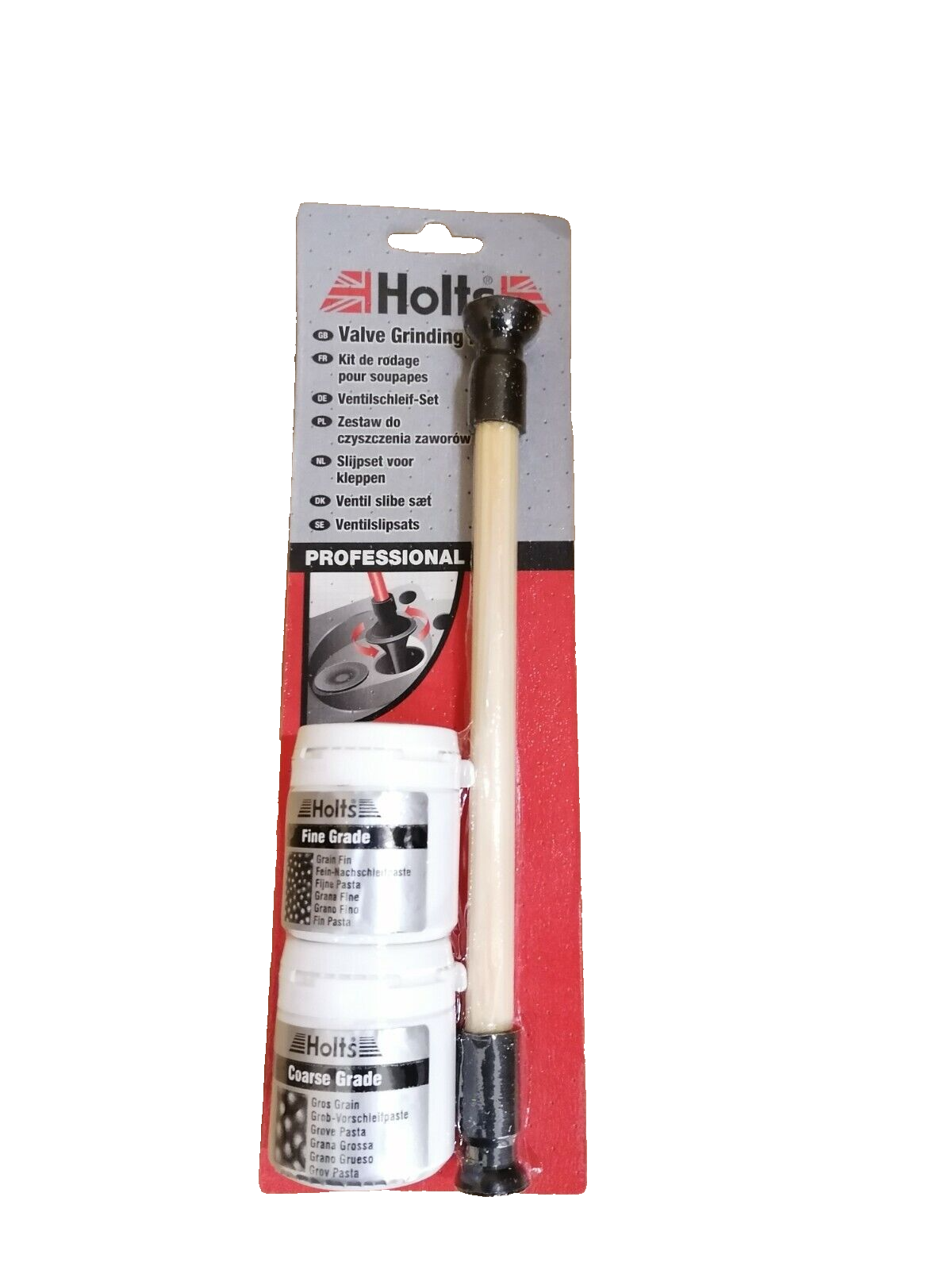 Holts Ventilschleif-Set Einschleifpaste 70g+Werkzeug Einschleifset Ventilläpper