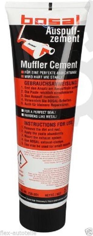 BOSAL Auspuff Zement Dichtmasse Cement Auspuff Reparatur Paste 258-002 190g Tube