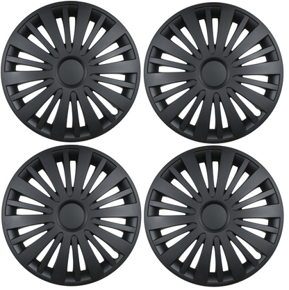 4x Radkappe 15" zoll Radzierblende Radblende Radkappen Schwarz Matt 20 Speichen