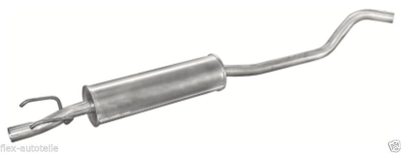 Auspuff Mitteltopf Haupt/Mittelschalldämpfer für Opel Corsa B 1,0 i 12V 54PS