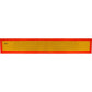 Heckwarntafel LKW Anhänger Auflieger ECE 70.01 128x16 reflektierend Gelb Orange