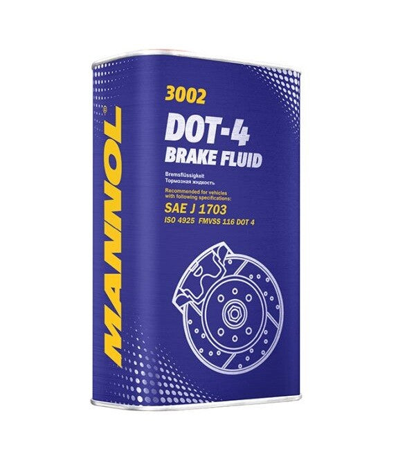 Mannol Bremsflüssigkeit 1L DOT4 für VW OPEL Ford Fiat Audi Mercedes Seat Skoda