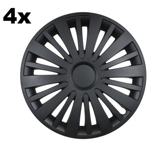 4x Radkappe 15" zoll Radzierblende Radblende Radkappen Schwarz Matt 20 Speichen
