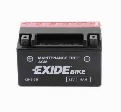 Starter Batterie EXIDE Conventional 12N5-3B Motorrad Mopet Roller 5Ah 12V 40A