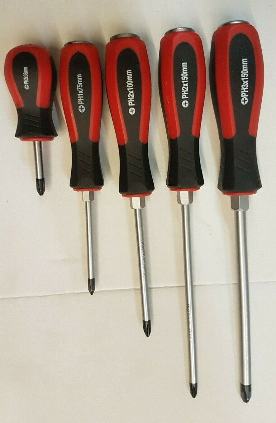 Sealey screwdriver set screwdriver slot cross 11 tlg hammer blow