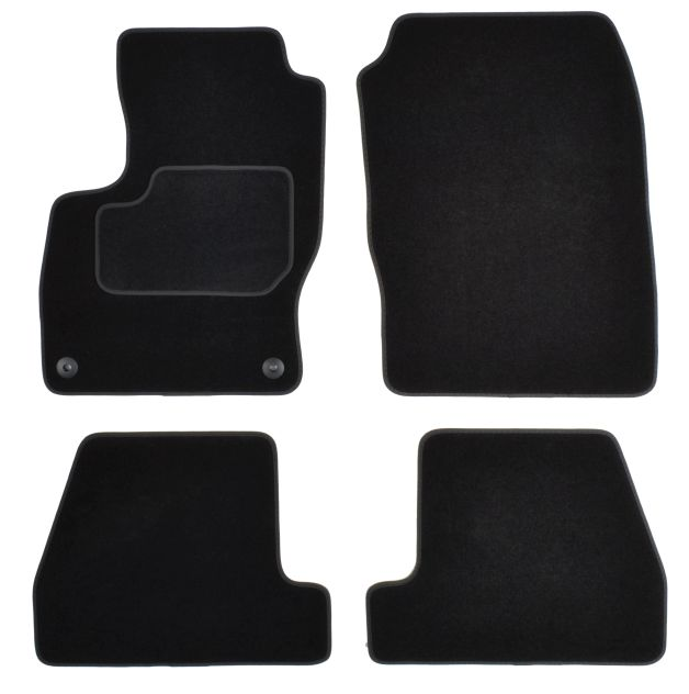 Fußmatten Teppich Auto KFZ Velours vorne hinten für Ford Focus III 2010-2017