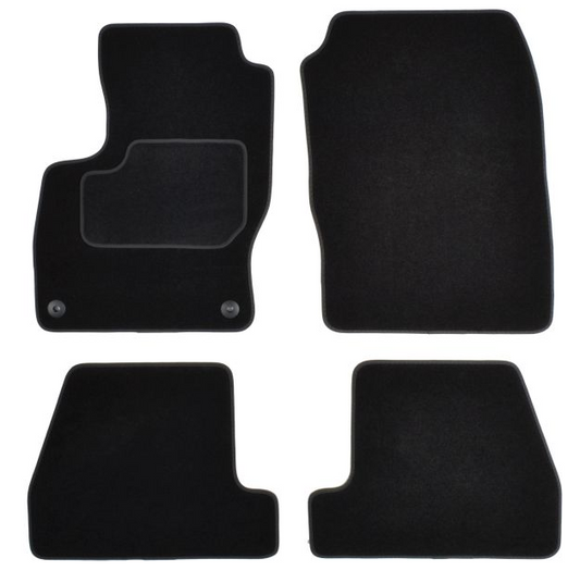 Fußmatten Teppich Auto KFZ Velours vorne hinten für Ford Focus III 2010-2017