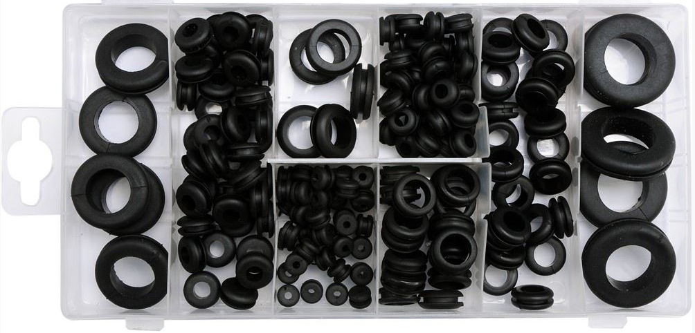 Sortiment Dichtringe Durchgangstüllen Kabeldurchführung O-Ringe 180tlg 8-32mm