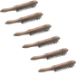 6x Drahtbürste 4-reihig Holzstiel Stahlbürste hochwertig entrosten Metallbürste
