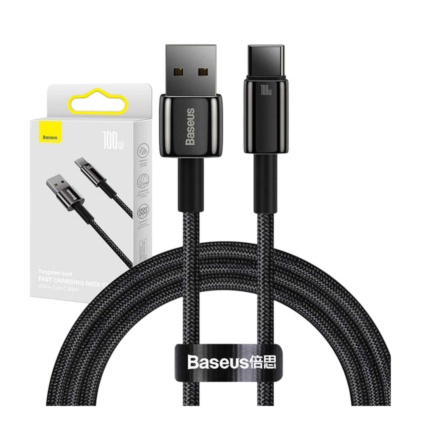 USB zu USB-C Kabel Schnelladekabel Datenübertragungskabel 100W 480 Mbps 1m Handy