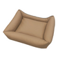 Hundebett Hundekorb Hundekissen Hundesofa Liegeplatz Kunstleder Korb Gr XL Beige