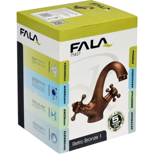 Wasserhahn Waschtischarmatur Waschbecken 2 Knopf Badarmatur Schwarz Retro Bronze