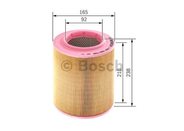 Bosch 1457429795 Luftfilter VW Bus T4 1,8 2,0 2,5 1,9D/TD 2,4D 044129620