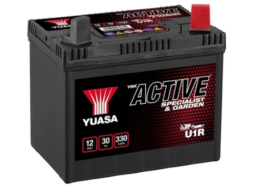 YUASA Specialist Garden YBX U1R Starterbatterie 12V 30Ah Rasentraktor KitCars