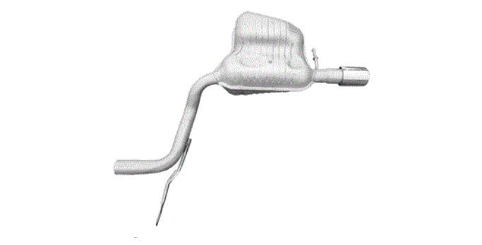 Endschalldämpfer Endtopf Auspuff rechts für Audi A6 C6 3.2 FSI Quattro 188kW