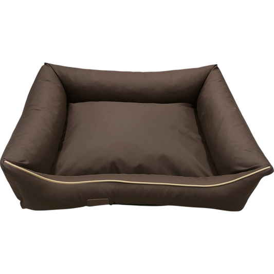 Hundebett Hundekorb Hundekissen Hundesofa Liegeplatz Polyester Korb Gr.L Braun