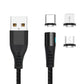 USB Adapter Kabel magnetisch wechselbar USB-C microUSB 8PIN für IPhone 1,0m 2A