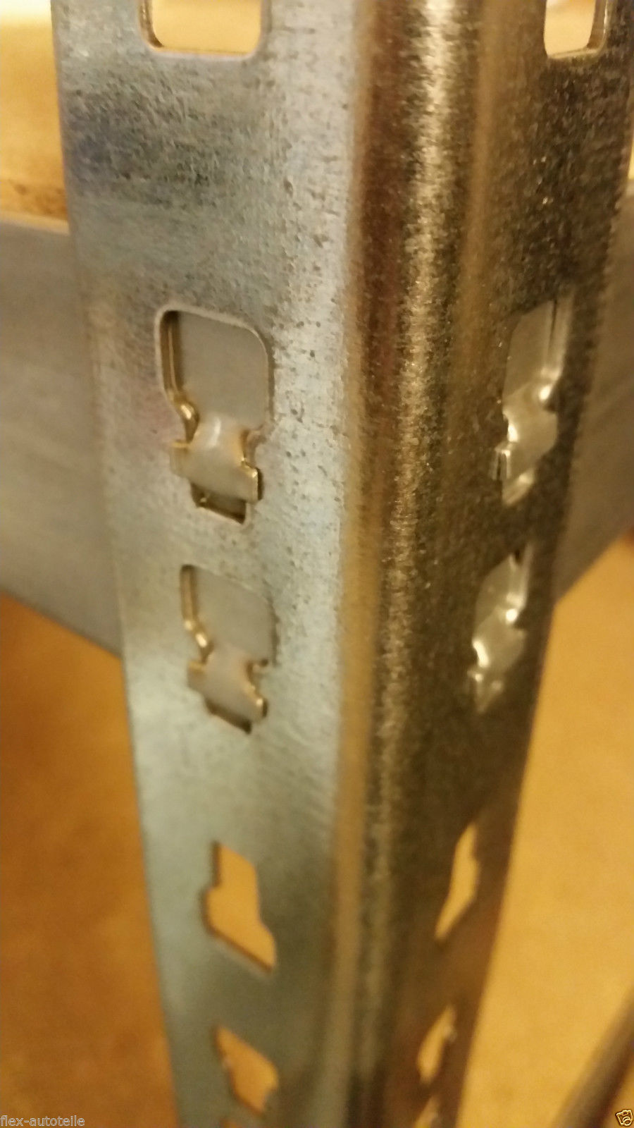 Schwerlast-Steck-Regal 5 Holzböden Fächer 175kg Werkstatt Keller Lager 180x92x46