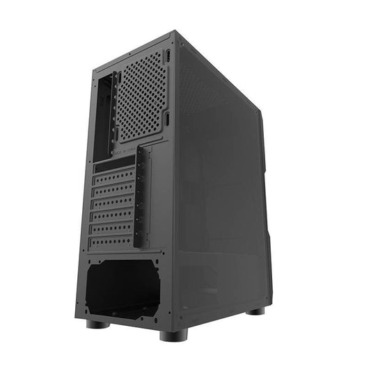 PC-Gehäuse Aquarius Mesh Middle Computer Tower Schwarz Acrylglas 8Lüfter möglich