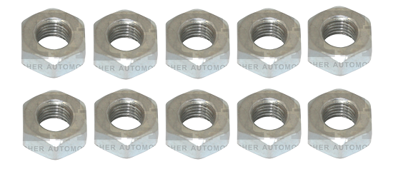 10x Mutter M10x1,25 verzinkt Abgaskrümmer Auspuff für Opel Nissan Toyota Iveco