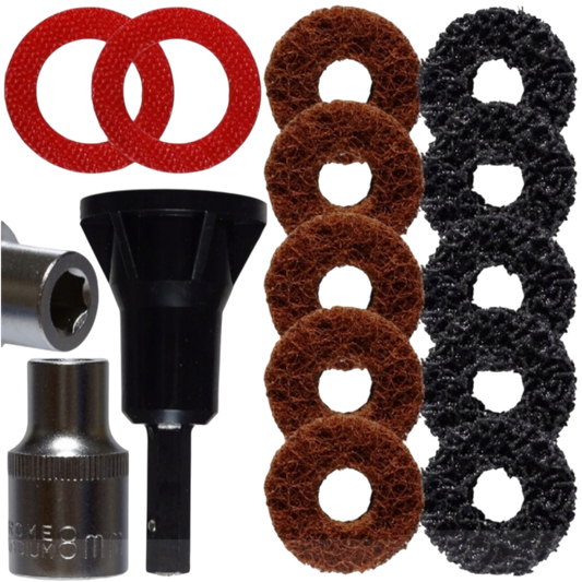 Radnabenschleifer Set Stehbolzen Radmutterbolzen Bremsscheiben Reinigung Kfz