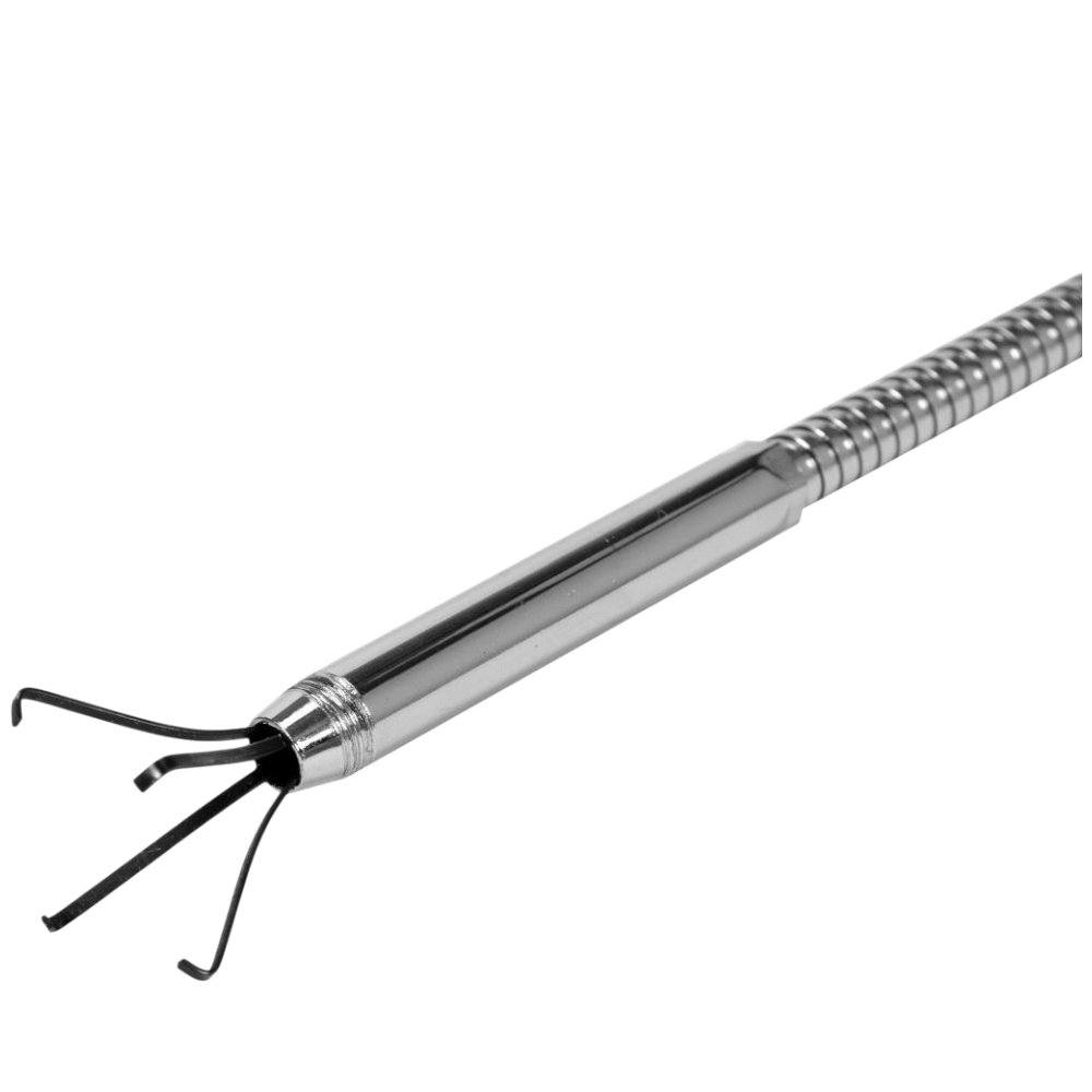Greifer flexibel Kralle Hebeset mechanisch 585mm Magnet LED Lampe 4,5V 3in1