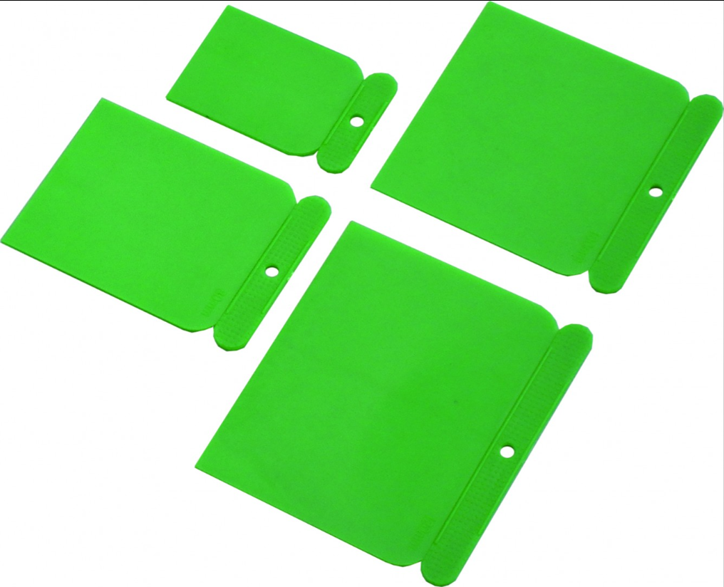 Spachtel Kunststoff Flächenspachtel Plastik flexibel Karosseriespachtel Set 4tlg