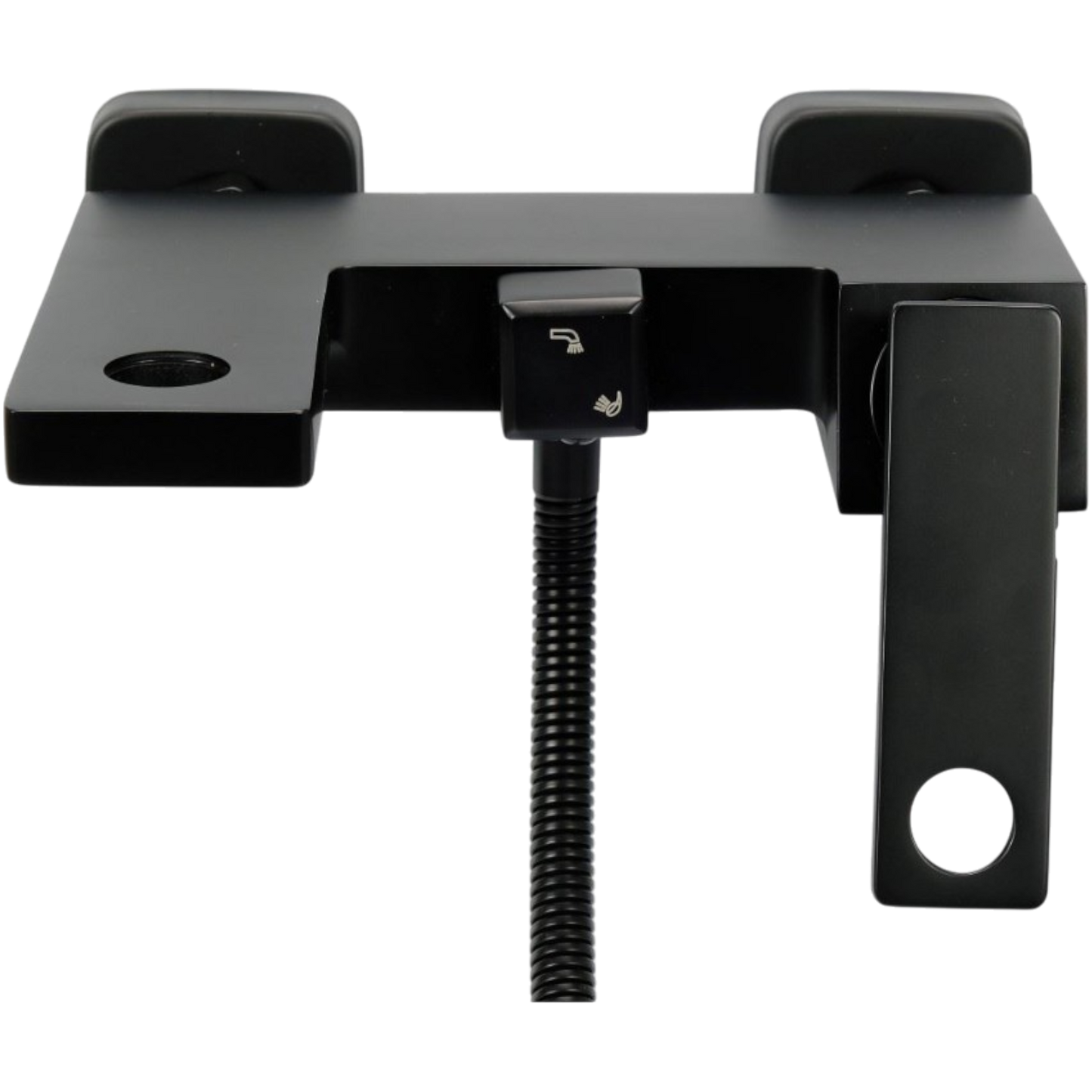 Fala Badewannenarmatur Schwarz Matt Duschset Wasserhahn Brause Mischbatterie