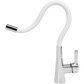 Fala Küchenarmatur flexibel Wasserhahn Küche Armatur Spüle Spültischarmatur weiß