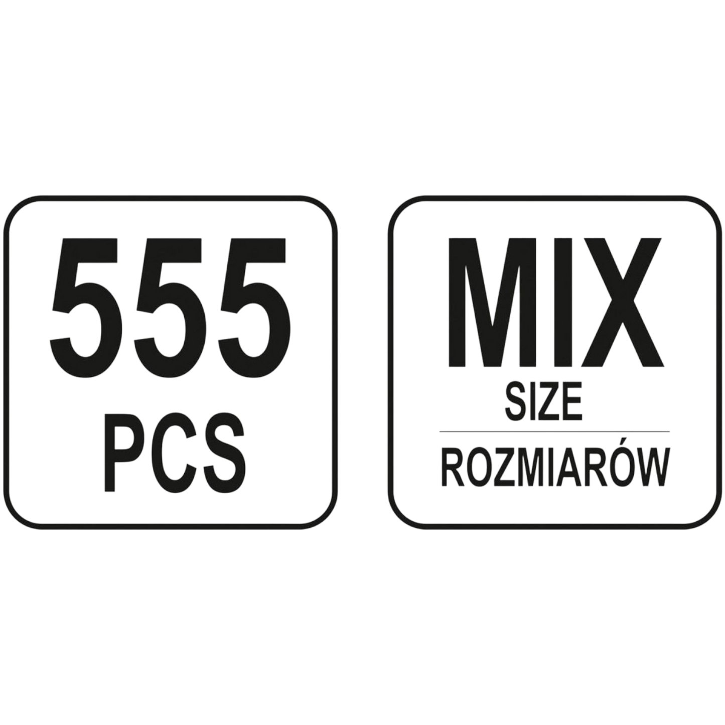 Splinte-Sortiment Sicherungssplinte Sicherungsstifte 555tlg Splint Set Gerade