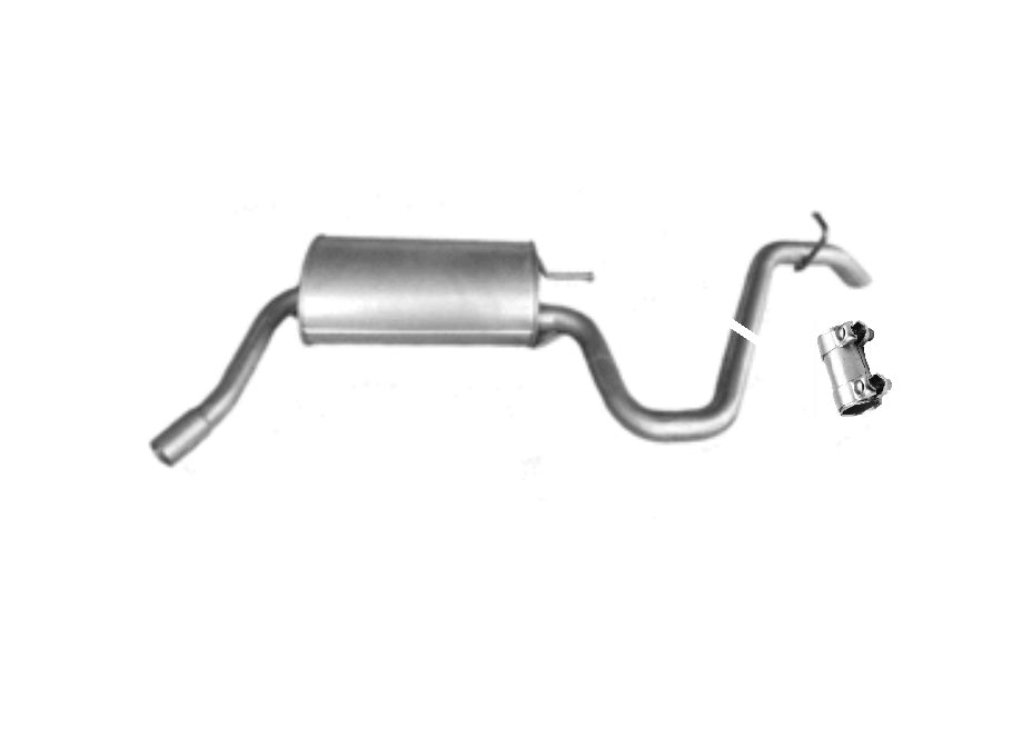 Final silencer Endpuff exhaust rear Kia Ceed 1.4 1.6 CVVT slanted rear