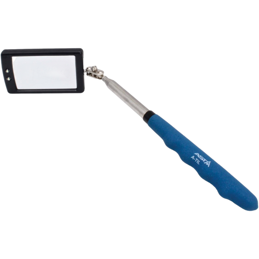 LED Teleskop beleuchtet Such Spiegel Inspektionsspiegel Lampe 87cm Kfz Werkstatt