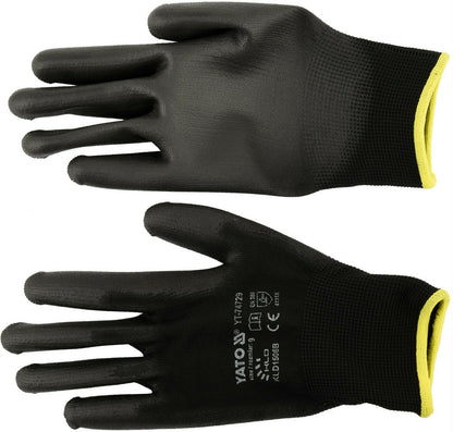 10x Yato YT-74729 work gloves assembly gloves mechanic gloves
