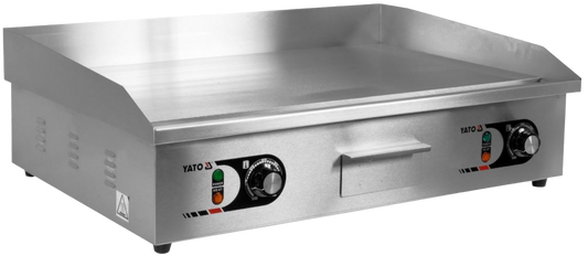 Kontaktgrill Edelstahl Elektro Grillplatte Griddle 73cm 2x 2200W Griddleplatte