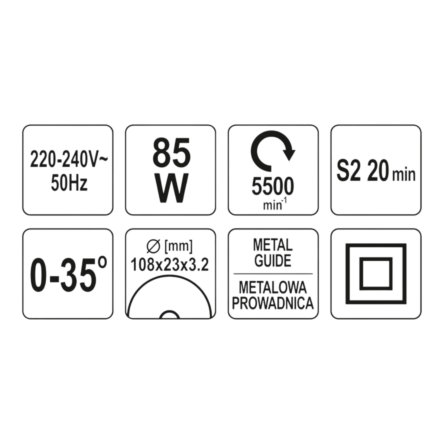 Yato elektro Motor-Kettensäge-Schärfgerät Schleifgerät Schleifmaschine 230V 85W