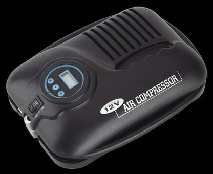 Sealey Small compressor 12V LCD display piston compressor 6.9bar mini compressor