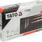 Yato YT-0591 Schraubenlöser Satz HSS Bohrer Schraube Ausdreher Linksausdreher