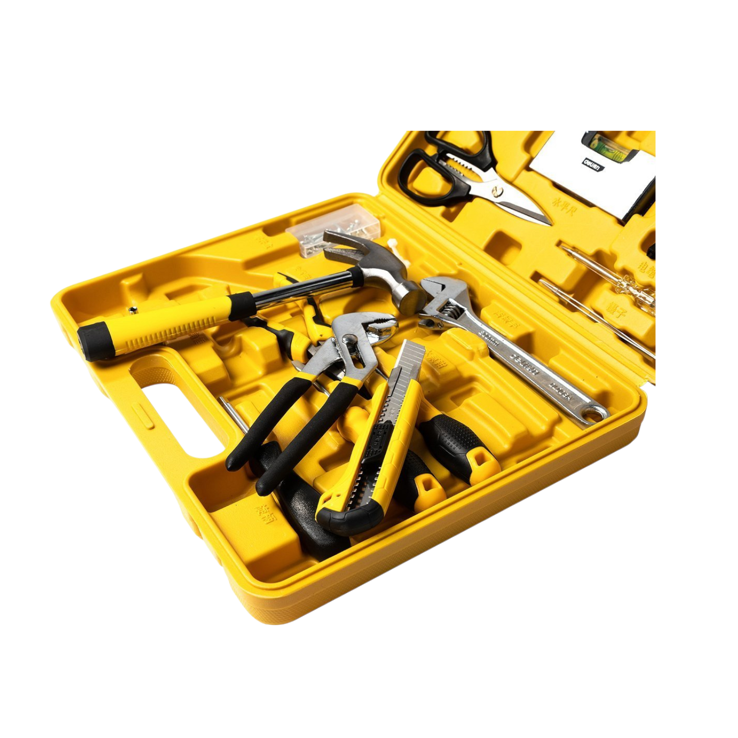 Werkzeugkoffer mit Werkzeug 48 Teile Set Werkzeugkiste Hammer Schraubenzieher