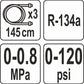 YATO YT-72990 Diagnosegerät Klimakompressor Mannometer für Klimaanlage