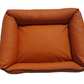 Hundebett Hundekorb Hundekissen Hundesofa Liegeplatz Kunstleder Gr. XL Orange